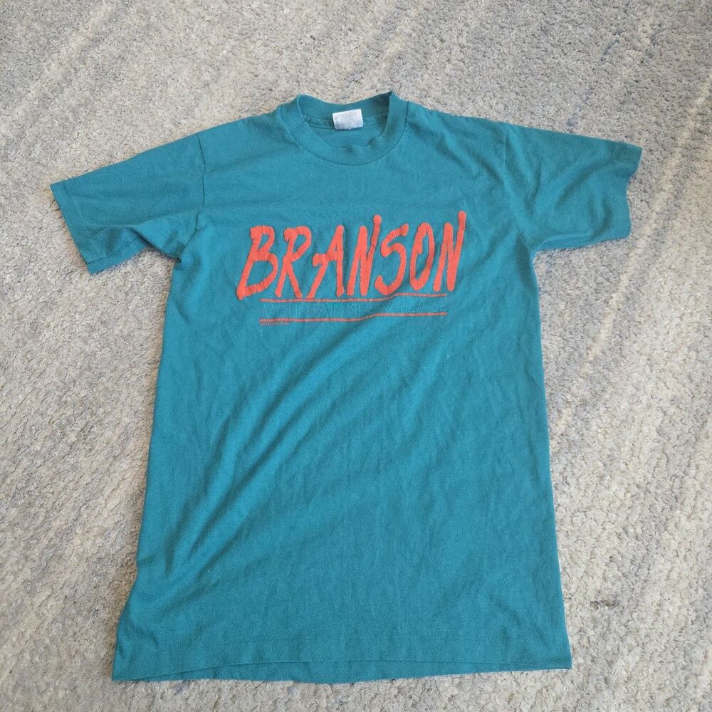 Vintage Adult Medium Branson Mountain Show Place Green Single Stitch T Shirt